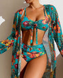 Glenda - Bikini à jupe à fleurs