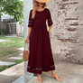 Aubrey | Robe midi flatteuse qui affine la silhouette