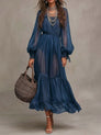 Gerda | Robe midi élégante à col en V