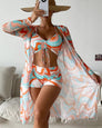 Emma | Ensemble bikini 3 pièces à motifs