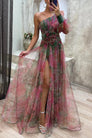 Grace | Robe longue plissée à fleurs pour une escapade estivale