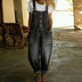Mae | Salopette vintage en coton doux effet denim avec bretelles réglables