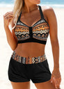 Janette - Bikini taille haute à bords-côtes