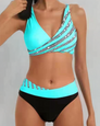 Mona - Bikini imprimé aux tons chauds