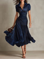 Florence | Robe longue en mousseline au style vintage et élégant