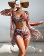 Emma | Ensemble bikini 3 pièces à motifs