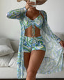 Emma | Ensemble bikini 3 pièces à motifs