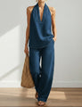 Ivy | Ensemble deux pièces effet denim délavé vintage